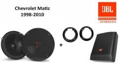 Chevrolet Matiz speakers + Subwoofer 200Watt Audio upgrade JBL 225W / 45Watt RMS + ringen