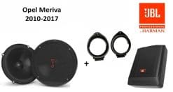 Opel Meriva speakers + Subwoofer 200Watt Audio upgrade JBL 225W / 45Watt RMS + ringen