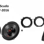 Fiat Scudo speakers + Subwoofer 200Watt Audio upgrade JBL premium 180W / 60Watt RMS + ringen