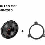 Subaru Forester speakers Audio upgrade JBL 225W / 45Watt RMS + ringen