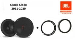 Skoda Citigo speakers Audio upgrade JBL 225W / 45Watt RMS + ringen