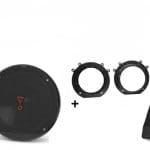 Fiat Scudo JBL voordeur speakers (2007-2020) + Subwoofer 200Watt Audio upgrade 225W / 45Watt RMS + ringen