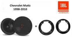 Chevrolet Matiz speakers Audio upgrade JBL 225W / 45Watt RMS + ringen