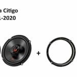 Skoda Citigo speakers Audio upgrade JBL 225W / 45Watt RMS + ringen