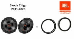 Skoda Citigo speakers Audio upgrade JBL 225W / 45Watt RMS + ringen