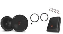 Citroën C1/Toyota Aygo/Peugeot 107 JBL voordeur speakers (2005-2014) + Subwoofer 200Watt Audio upgrade 225W / 45Watt RMS + ringen