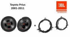 Toyota Prius speakers Audio upgrade JBL 225W / 45Watt RMS + ringen