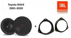 Toyota RAV4 speakers Audio upgrade JBL 225W / 45Watt RMS + ringen