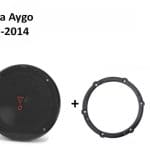 Toyota Aygo speakers Audio upgrade voordeur JBL 225W / 45Watt RMS + ringen