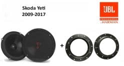 Skoda Yeti speakers Audio upgrade JBL 225W / 45Watt RMS + ringen