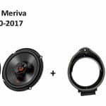 Opel Meriva speakers Audio upgrade JBL 225W / 45Watt RMS + ringen