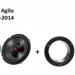 Opel Agila speakers Audio upgrade JBL 225W / 45Watt RMS + ringen