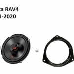 Toyota RAV4 speakers Audio upgrade JBL 225W / 45Watt RMS + ringen