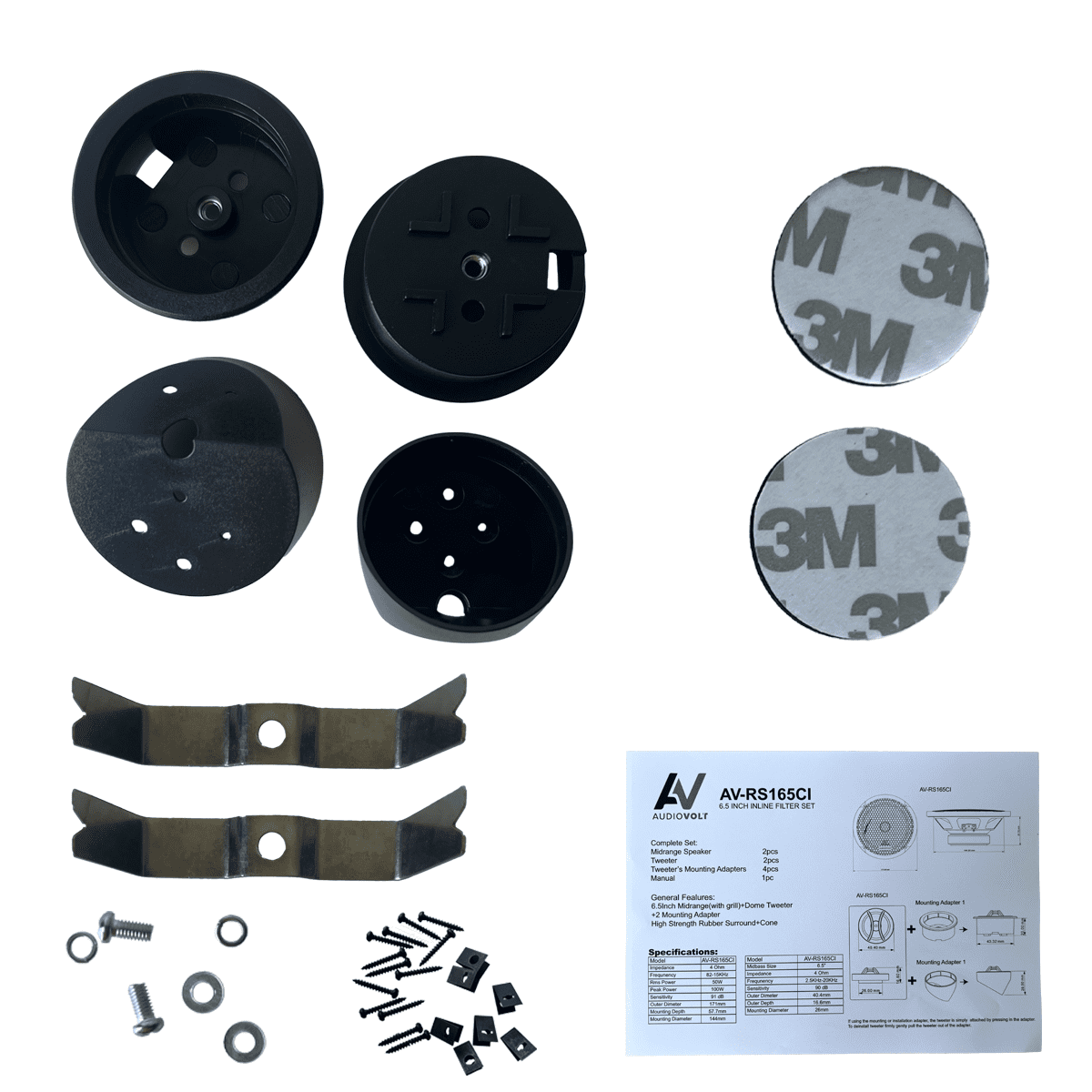 Plafonnier 2857-025, inclinable, à 2 lampes, noir