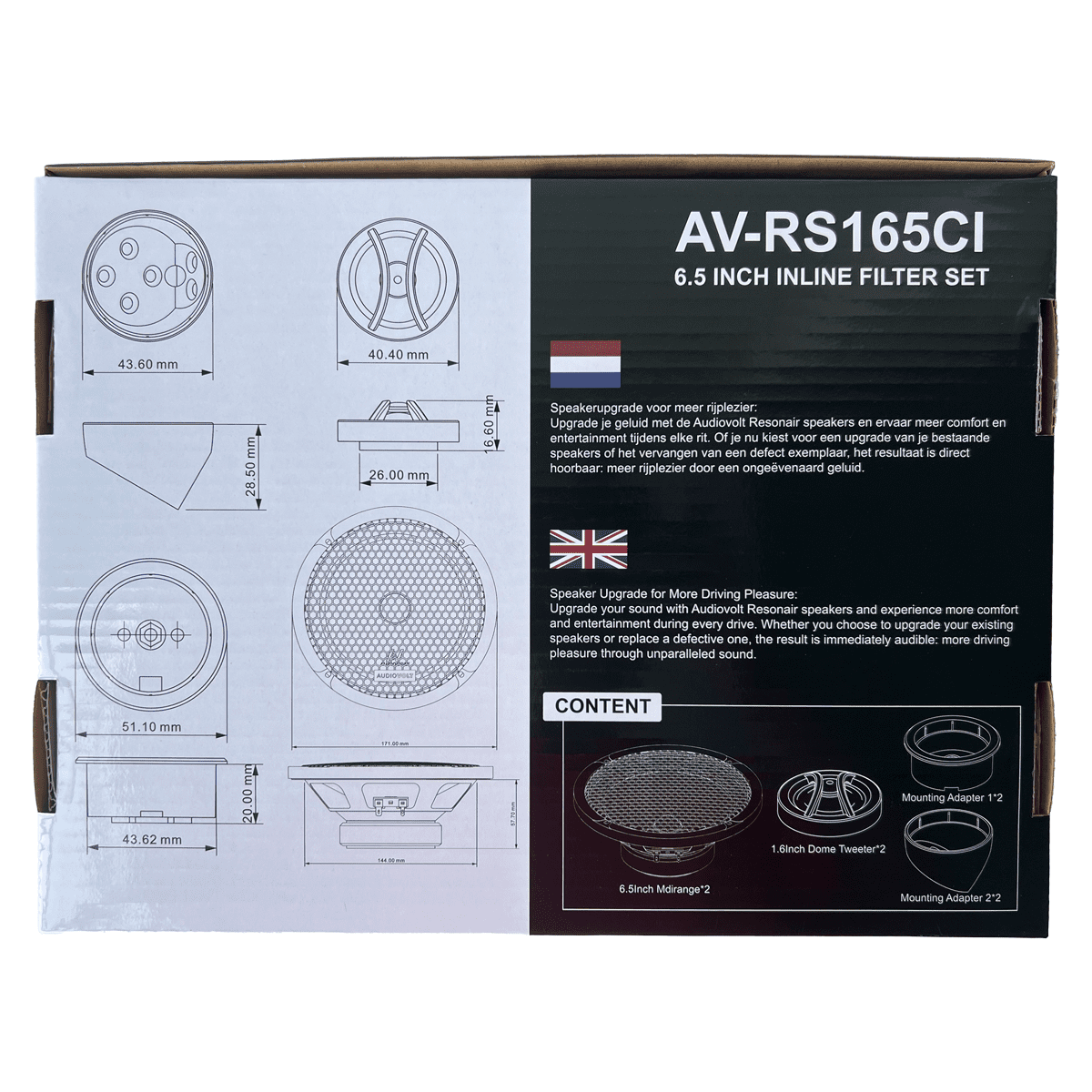 Opel Mokka Speaker Upgrade | Audiovolt Resonair AV-RS165CI 165 mm
